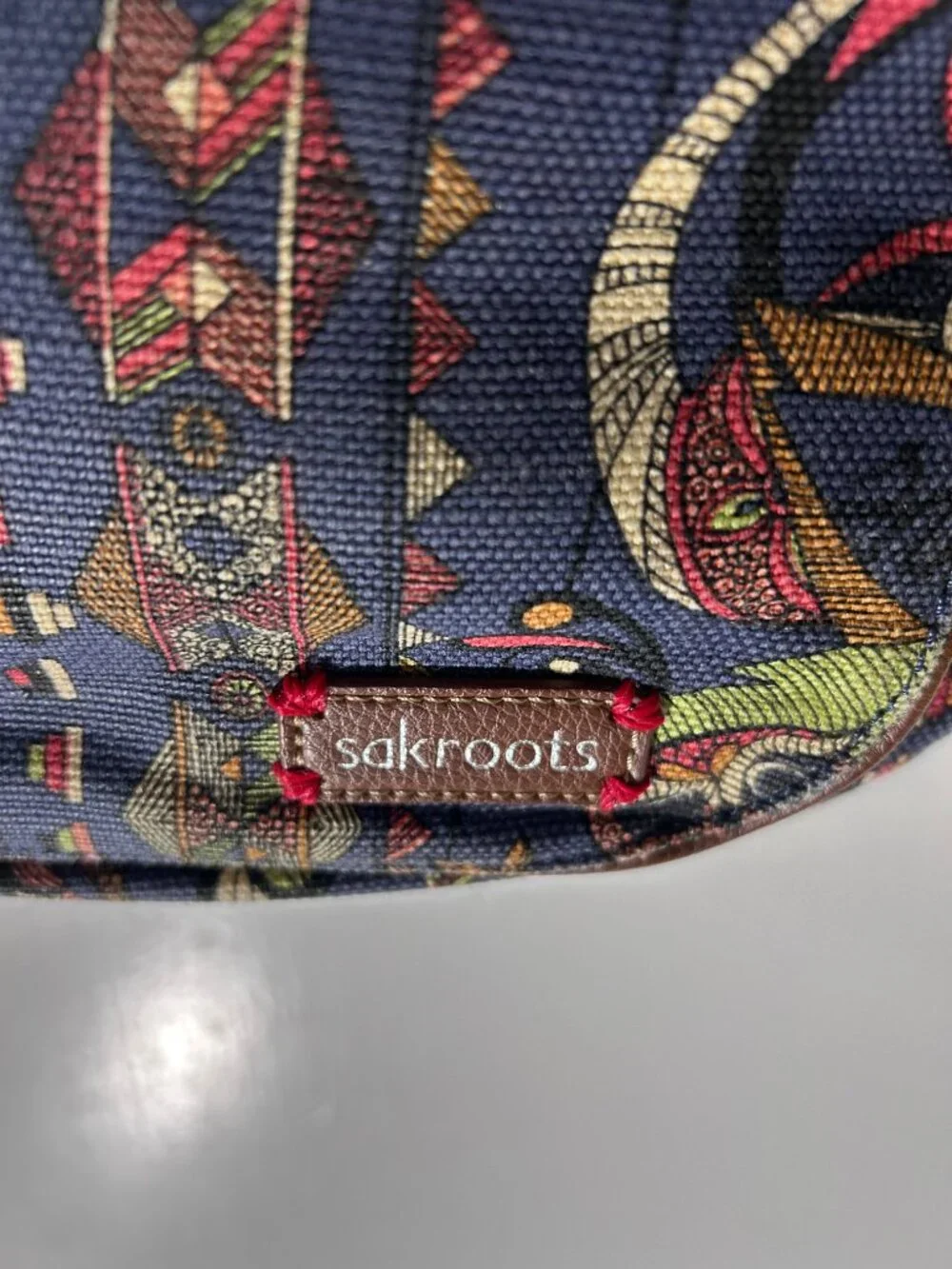 Sakroots Navy Owl and Floral Print Backpack